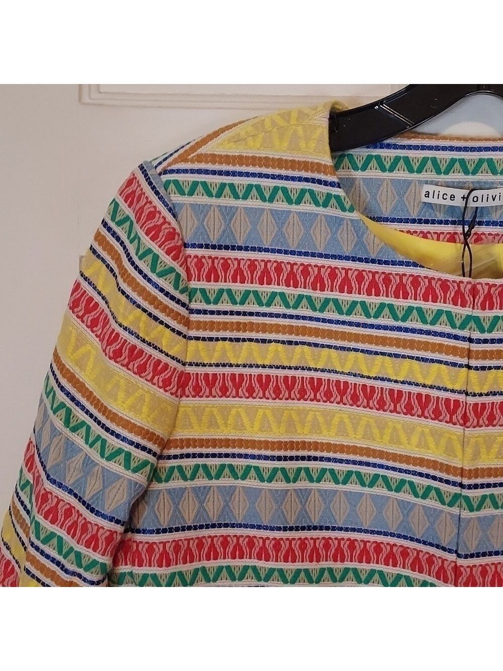 ALICE + OLIVIA Ruffle Sleeve Jacket - Picture 8 of 16